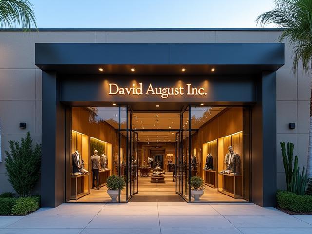 David August Inc showroom exterior at 3140 Airway Avenue, Costa Mesa